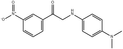 2-((4-(Dimethylamino)phenyl)amino)-1-(3-nitrophenyl)ethanone Struktur