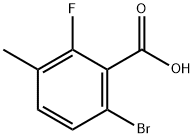 6-Bromo-2-fluoro-3-methylbenzoic acid Struktur