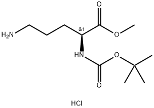 Boc-L-Ornithine Methyl Ester HCl Struktur