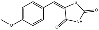 5-(4-Methoxy-benzylidene)-thiazolidine-2,4-dione Struktur