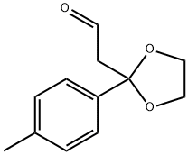 2-(2-(p-Tolyl)-1,3-dioxolan-2-yl)acetaldehyde Struktur