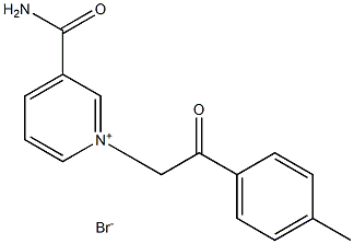 3-CARBAMOYL-1-(2-OXO-2-P-TOLYL-ETHYL)-PYRIDINIUM, BROMIDE Struktur