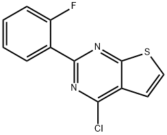 4-Chloro-2-(2-fluorophenyl)thieno[2,3-d]pyrimidine Struktur