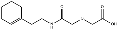 (2-{[2-(1-cyclohexen-1-yl)ethyl]amino}-2-oxoethoxy)acetic acid Struktur