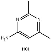 2,6-Dimethylpyrimidin-4-amine hydrochloride Struktur