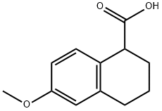 6-Methoxy-1,2,3,4-tetrahydronaphthalene-1-carboxylic acid Struktur