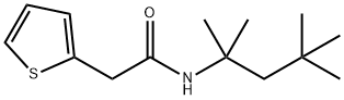 2-(thiophen-2-yl)-N-(2,4,4-trimethylpentan-2-yl)acetamide Struktur