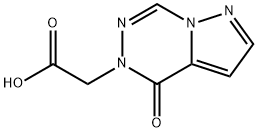 (4-Oxopyrazolo[1,5-d][1,2,4]triazin-5(4H)-yl)acetic acid Struktur