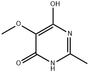 6-hydroxy-5-methoxy-2-methyl-4(3H)-Pyrimidinone Struktur