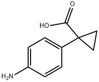 1-(4-Aminophenyl)cyclopropanecarboxylic acid Struktur