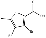 3,4-Dibromo-5-methylthiophene-2-carboxylic acid Struktur