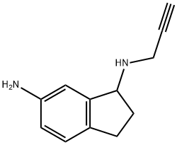 2,3-dihydro-N1-2-propyn-1-yl-1H-Indene-1,6-diamine Struktur