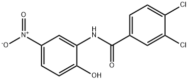 3,4-DICHLORO-2'-HYDROXY-5'-NITROBENZANILIDE Struktur