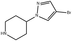 4-(4-Bromo-pyrazol-1-yl)-piperidine Struktur