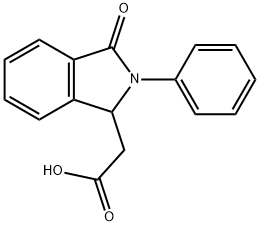 2-(3-Oxo-2-phenylisoindolin-1-yl)aceticacid Struktur