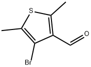 4-Bromo-2,5-dimethylthiophene-3-carbaldehyde Struktur