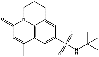 N-(tert-butyl)-7-methyl-5-oxo-1,2,3,5-tetrahydropyrido[3,2,1-ij]quinoline-9-sulfonamide Struktur