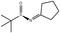 (R)-N-cyclopentylidene-2-methylpropane-2-sulfinamide Struktur