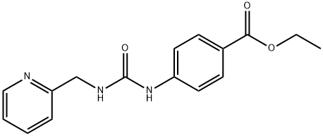 ethyl 4-(3-(pyridin-2-ylmethyl)ureido)benzoate Struktur