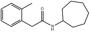 N-cycloheptyl-2-(2-methylphenyl)acetamide Struktur