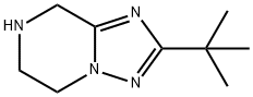 2-tert-butyl-5,6,7,8-tetrahydro-[1,2,4]triazolo[1,5-a]pyrazine Struktur