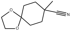 8-Methyl1,4-dioxaspiro[4.5]decane-8-carbonitrile Struktur