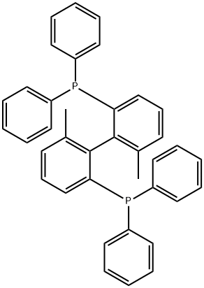 (6,6'-dimethyl-[1,1'-biphenyl]-2,2'-diyl)bis(diphenylphosphine) Struktur