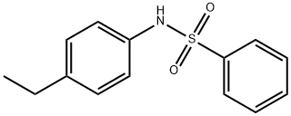 N-(4-ethylphenyl)benzenesulfonamide Struktur