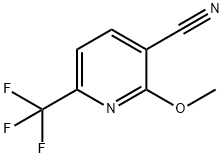 2-methoxy-6-(trifluoromethyl)nicotinonitrile Struktur