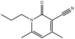 4,6-Dimethyl-2-oxo-1-propyl-1,2-dihydro-pyridine-3-carbonitrile Struktur