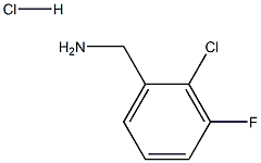 (2-Chloro-3-fluorophenyl)methanamine hydrochloride Struktur