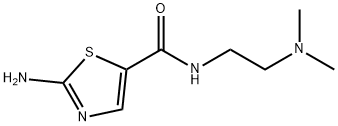 2-Amino-N-(2-(dimethylamino)ethyl)thiazole-5-carboxamide Struktur