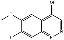 7-fluoro-6-methoxycinnolin-4-ol Struktur