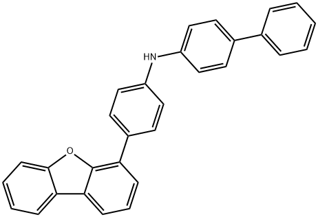 N-(4-(9-phenyl-9H-fluoren-9-yl)phenyl)-[1,1'-biphenyl]-4-amine Struktur