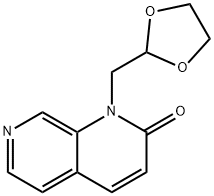 1-((1,3-Dioxolan-2-yl)methyl)-1,7-naphthyridin-2(1H)-one Struktur