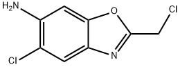 5-Chloro-2-chloromethyl-benzooxazol-6-ylamine Struktur