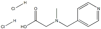 N-Methyl-N-(pyridin-4-ylmethyl)glycine dihydrochloride Struktur