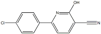 6-(4-Chlorophenyl)-2-hydroxypyridine-3-carbonitrile Struktur