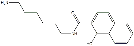 N-(6-AMINOHEXYL)-1-HYDROXY-2-NAPHTHAMIDE Struktur