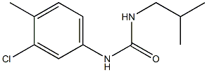 1-(3-CHLORO-4-METHYLPHENYL)-3-ISOBUTYLUREA Struktur