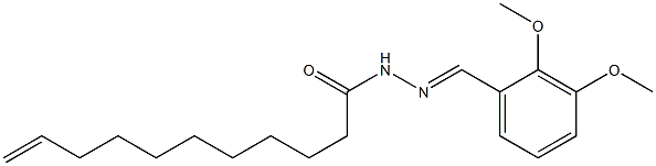 10-UNDECENOIC (2,3-DIMETHOXYBENZYLIDENE)HYDRAZIDE Struktur