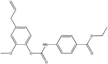 4-ALLYL-2-METHOXYPHENYL N-(4-(ETHOXYCARBONYL)PHENYL)CARBAMATE Struktur