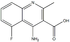 4-Amino-5-fluoro-2-methyl-quinoline-3-carboxylic acid Struktur