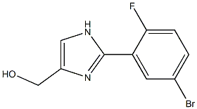 [2-(5-Bromo-2-fluoro-phenyl)-1H-imidazol-4-yl]-methanol Struktur