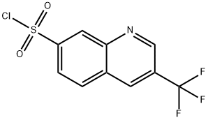 3-(trifluoromethyl)quinoline-7-sulfonyl chloride Struktur