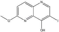 3-Iodo-6-methoxy-[1,5]naphthyridin-4-ol Struktur