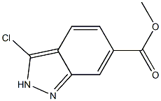 3-Chloro-2H-indazole-6-carboxylic acid methyl ester Struktur