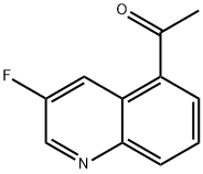 1-(3-fluoroquinolin-5-yl)ethanone Struktur