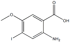 2-Amino-4-iodo-5-methoxy-benzoic acid Struktur