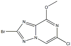 2-Bromo-6-chloro-8-methoxy-[1,2,4]triazolo[1,5-a]pyrazine Struktur